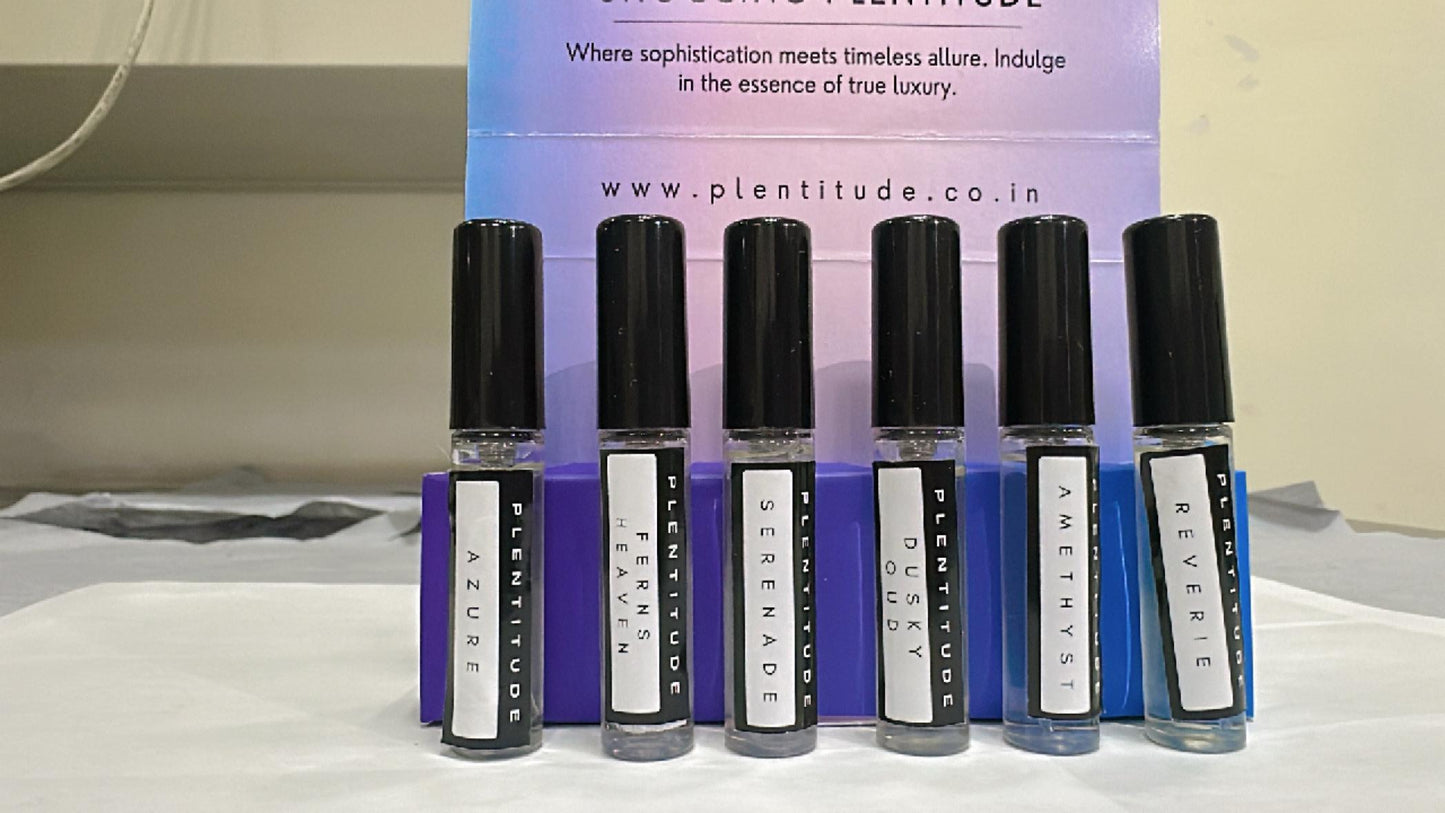 Perfume Tester Kit | Set of 12 Pcs | 3ml | Eau De Parfum - Plentitude | Luxury Fragrances