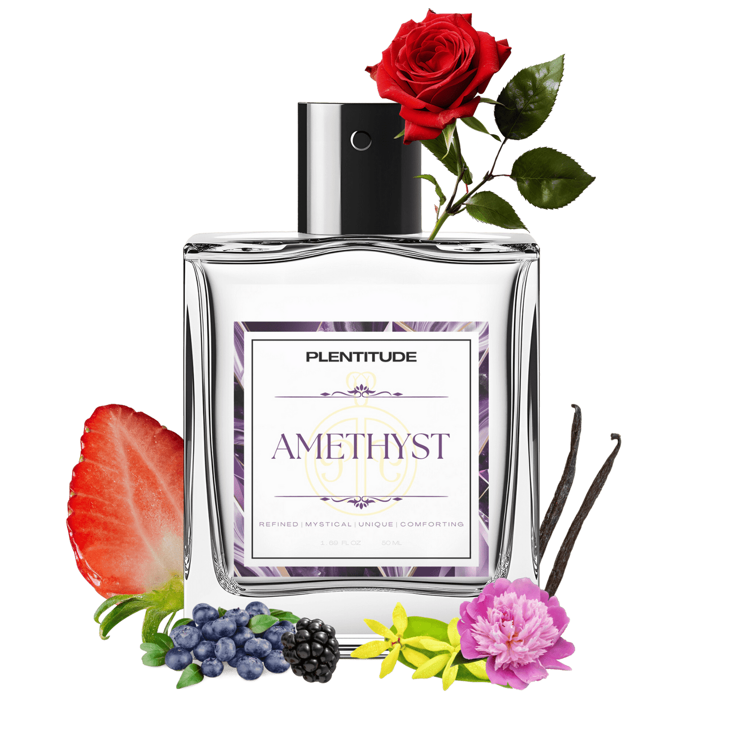 Amethyst Eau De Parfum | Elegant Floral & Fruity Fragrance For Female | 50ml | Plentitude - Plentitude | Luxury Fragrances