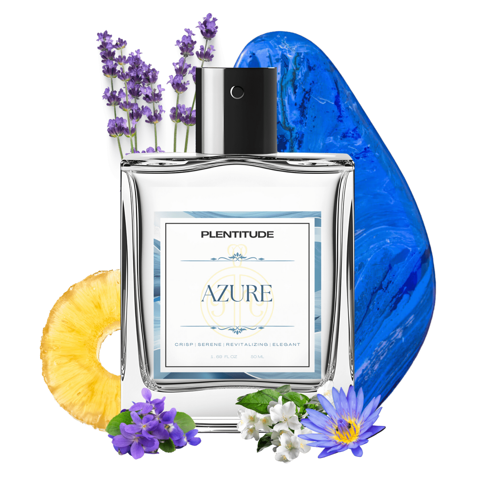 Azure Eau De Parfum | Fresh & Aquatic Unisex Fragrance | 50ml | Plentitude - Plentitude | Luxury Fragrances