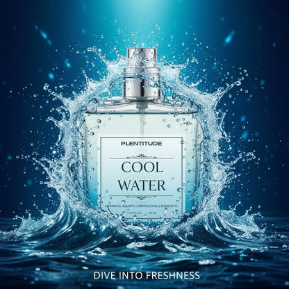 Cool Water | Eau De Parfum | Freshness of aquatic aromatics | Plentitude - Plentitude | Luxury Fragrances