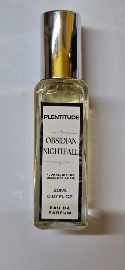 Obsidian Nightfall Eau De Parfum | Luxurious Long - Lasting Woody & Oriental Fragrance for Men | 20ml | Plentitude - Plentitude | Luxury Fragrances