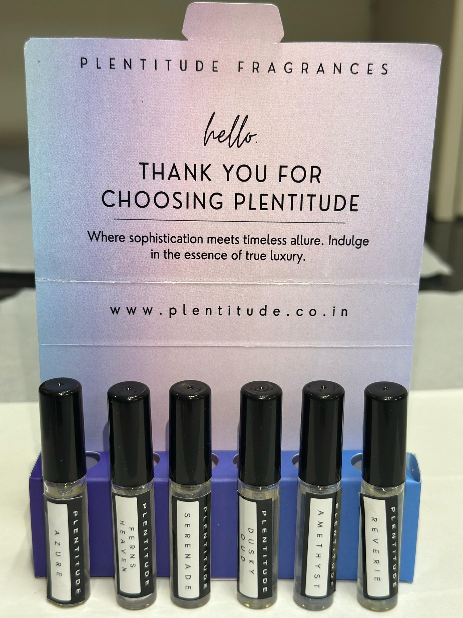 Perfume Tester Kit | Set of 12 Pcs | 3ml | Eau De Parfum - Plentitude | Luxury Fragrances