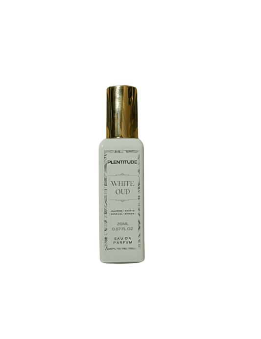 White Oud Eau De Parfum | Luxurious Long - Lasting Woody & Sensual Fragrance Unisex | 20ml | Plentitude - Plentitude | Luxury Fragrances