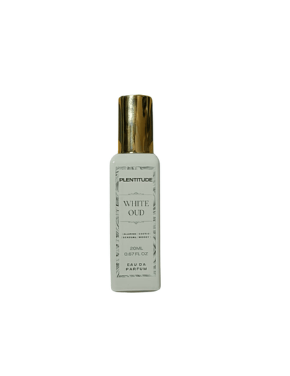 White Oud Eau De Parfum | Luxurious Long - Lasting Woody & Sensual Fragrance Unisex | 20ml | Plentitude - Plentitude | Luxury Fragrances
